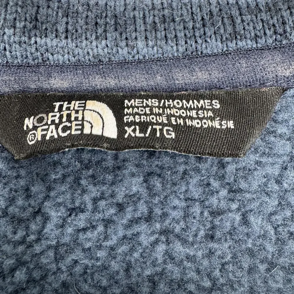 The North Face Mens XL Osito Fleece 1/4 Zip Pullover Blue Jacket NF0A2SUX